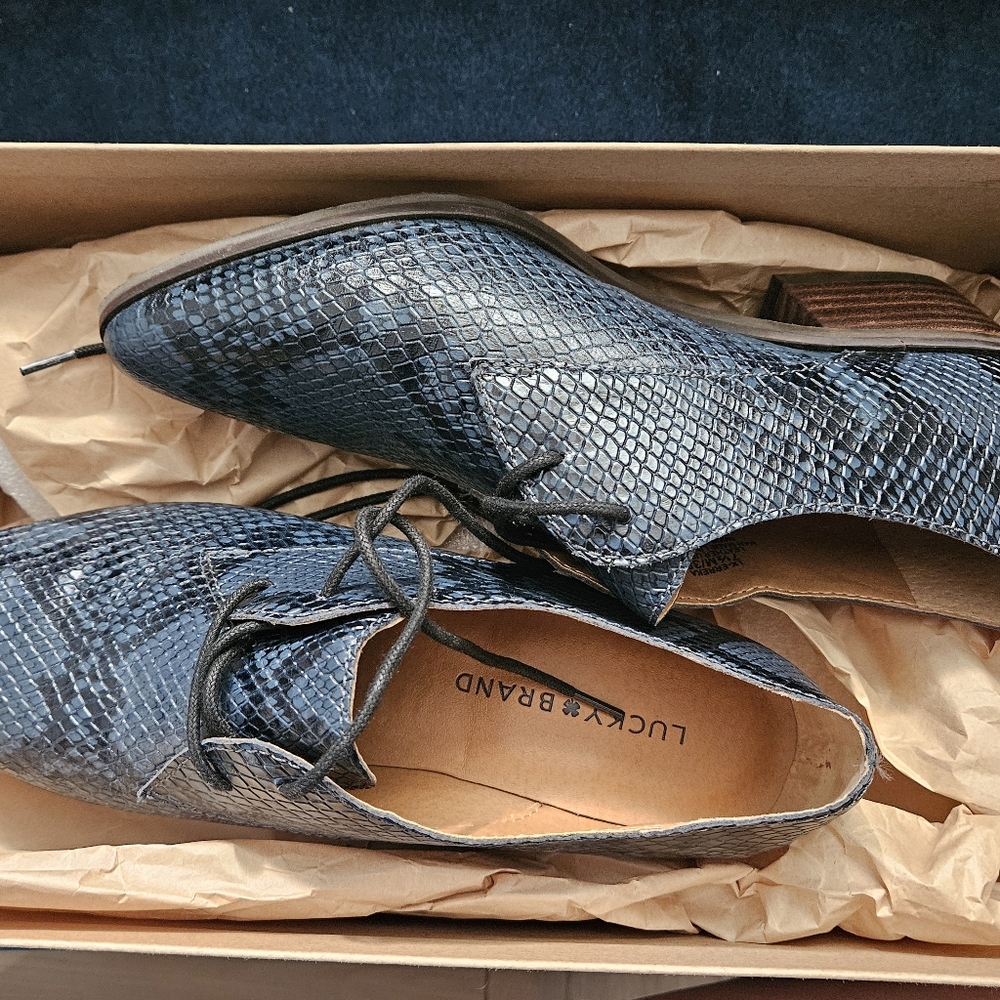 Lucky Brand Snake Skin Booties